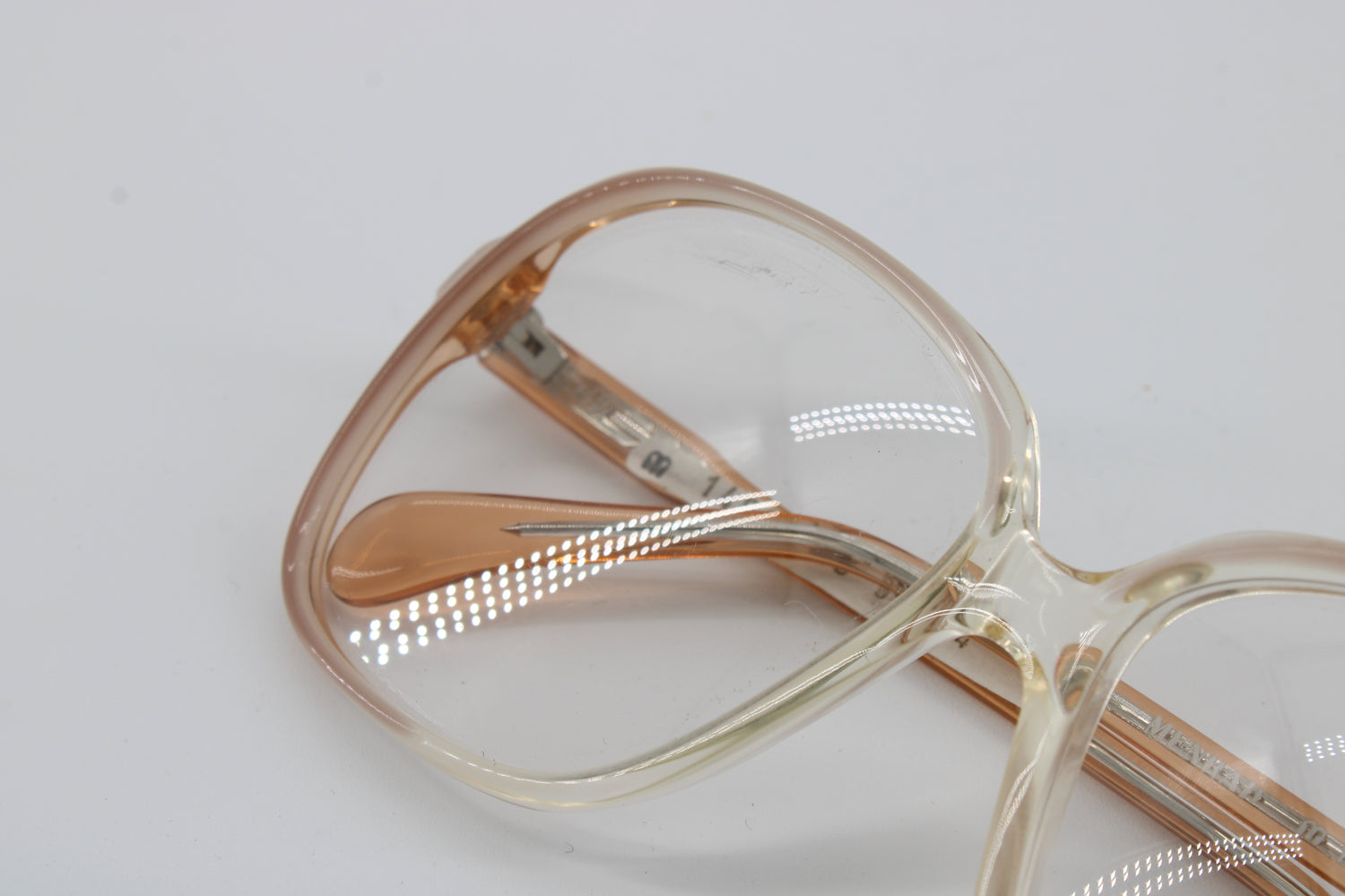 Menrad Brille 148-229 Vintage Brille · NOS · Braun Transparent · 54-14-130 · Ungetragen