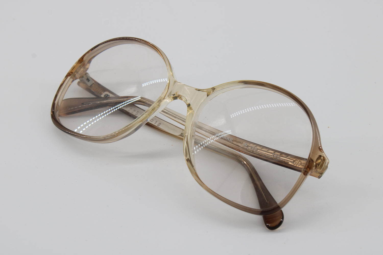 Menrad Brille 156-225 Vintage Brille · NOS · Grau-Schwarz Transparent · 54-18-135 · Ungetragen