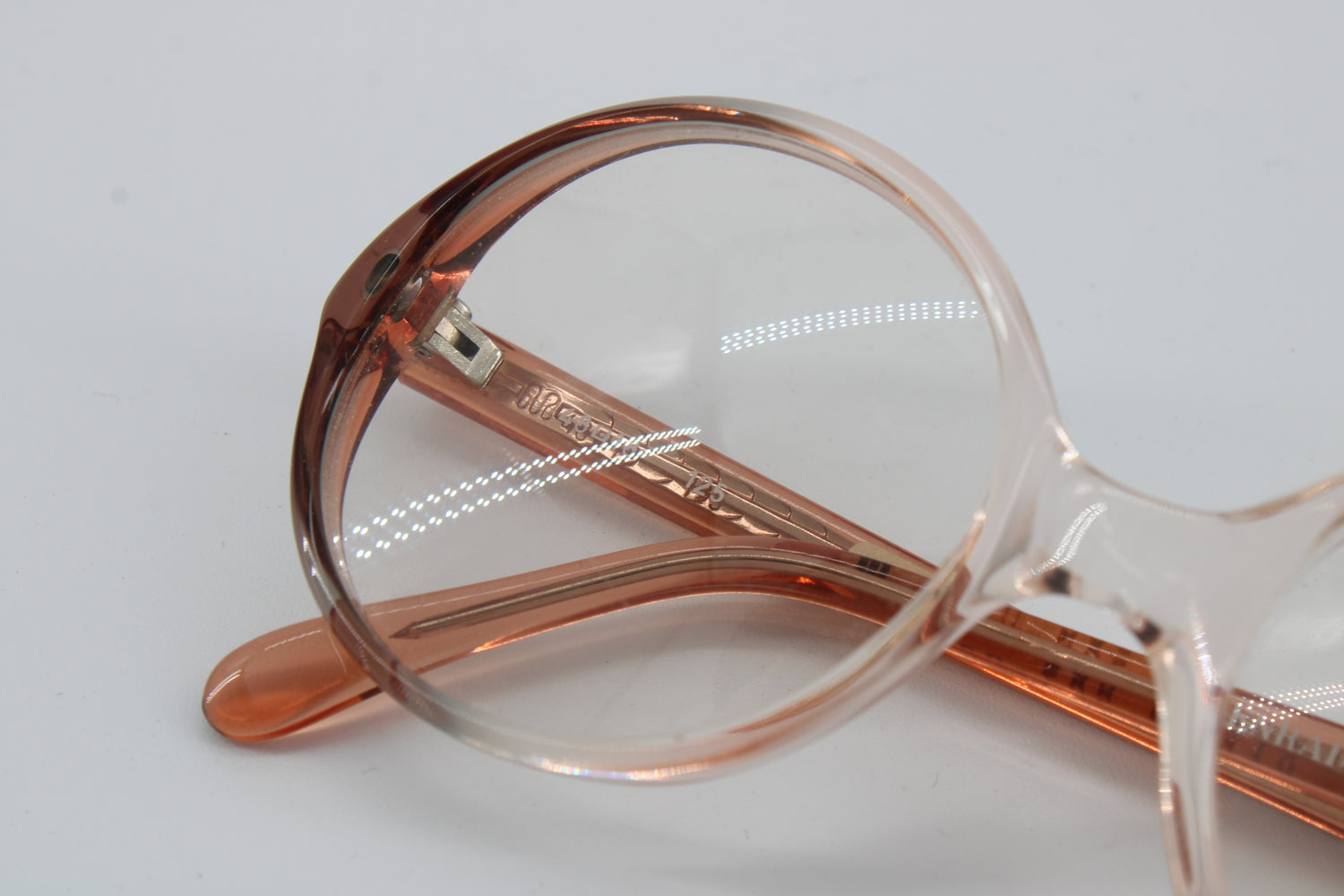 Menrad Brille 138-205 Vintage Brille · NOS · Brown Transparent · 48-18-125 · Ungetragen