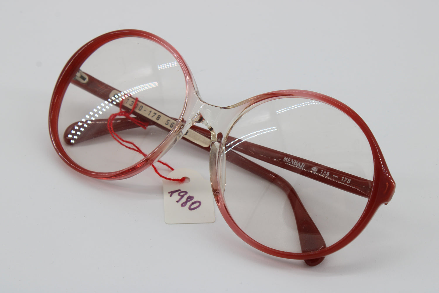 Menrad Glasses 130-178 Vintage Glasses · NOS · Pink Transparent · 56-18-140 · Unworn