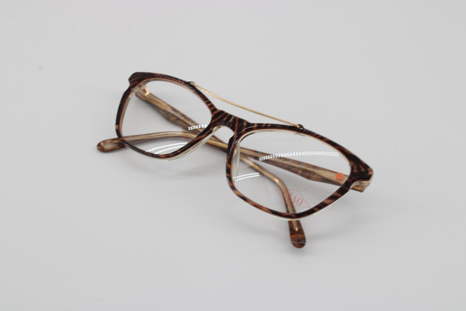 Menrad Glasses 155-085 Vintage Glasses · NOS · Black-Brown Transparent · 53-17-135 · Unworn
