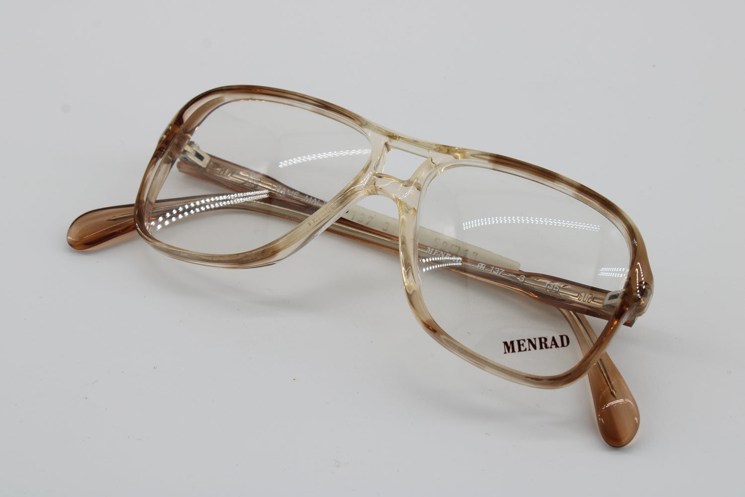 Menrad Glasses 137-3 Vintage Glasses · Malta Frame · NOS · Brown  Transparent · 50-13-135 · Unworn