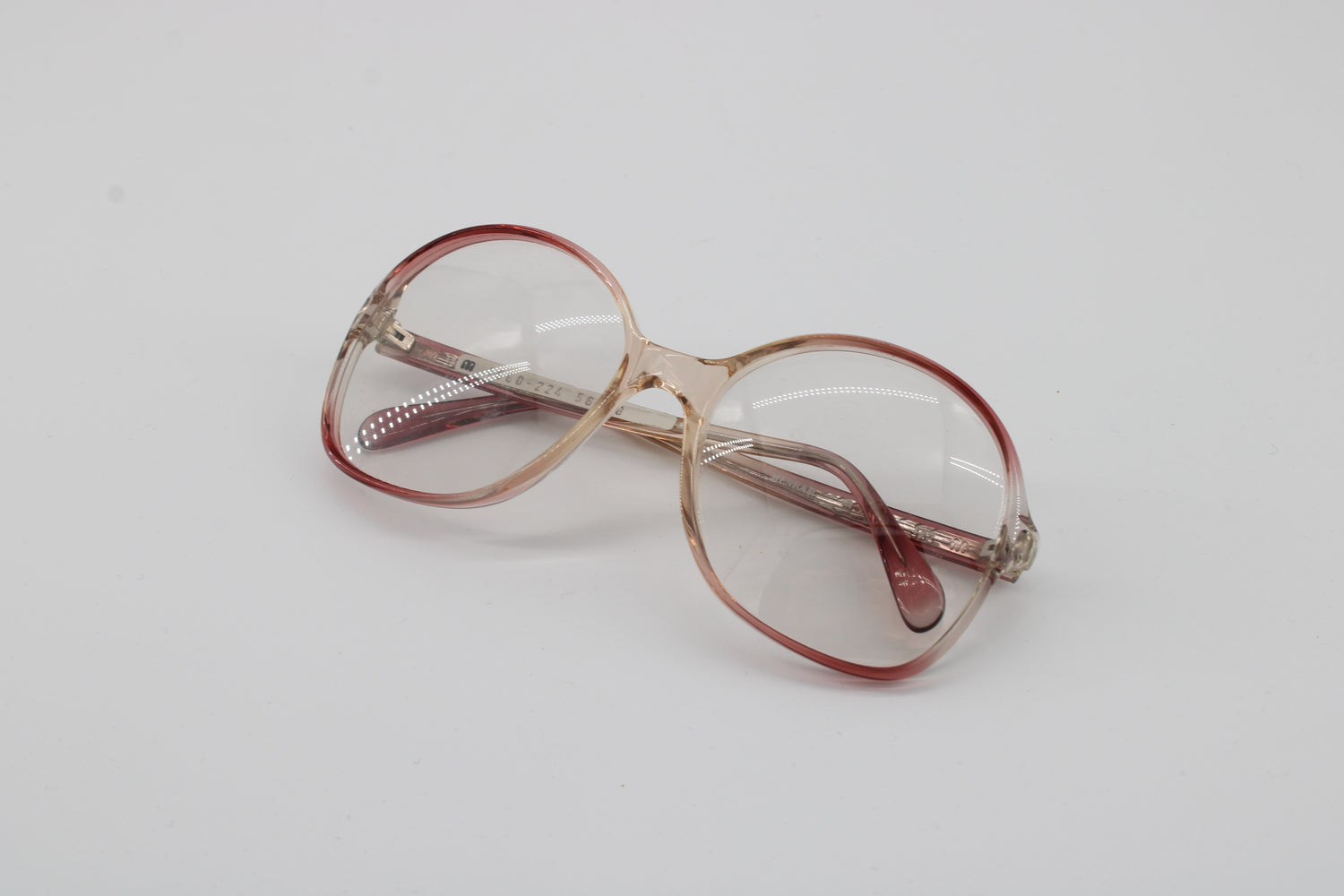 Menrad Glasses 156-224 Vintage Glasses · NOS · Pink Transparent · 56-18-135 · Unworn