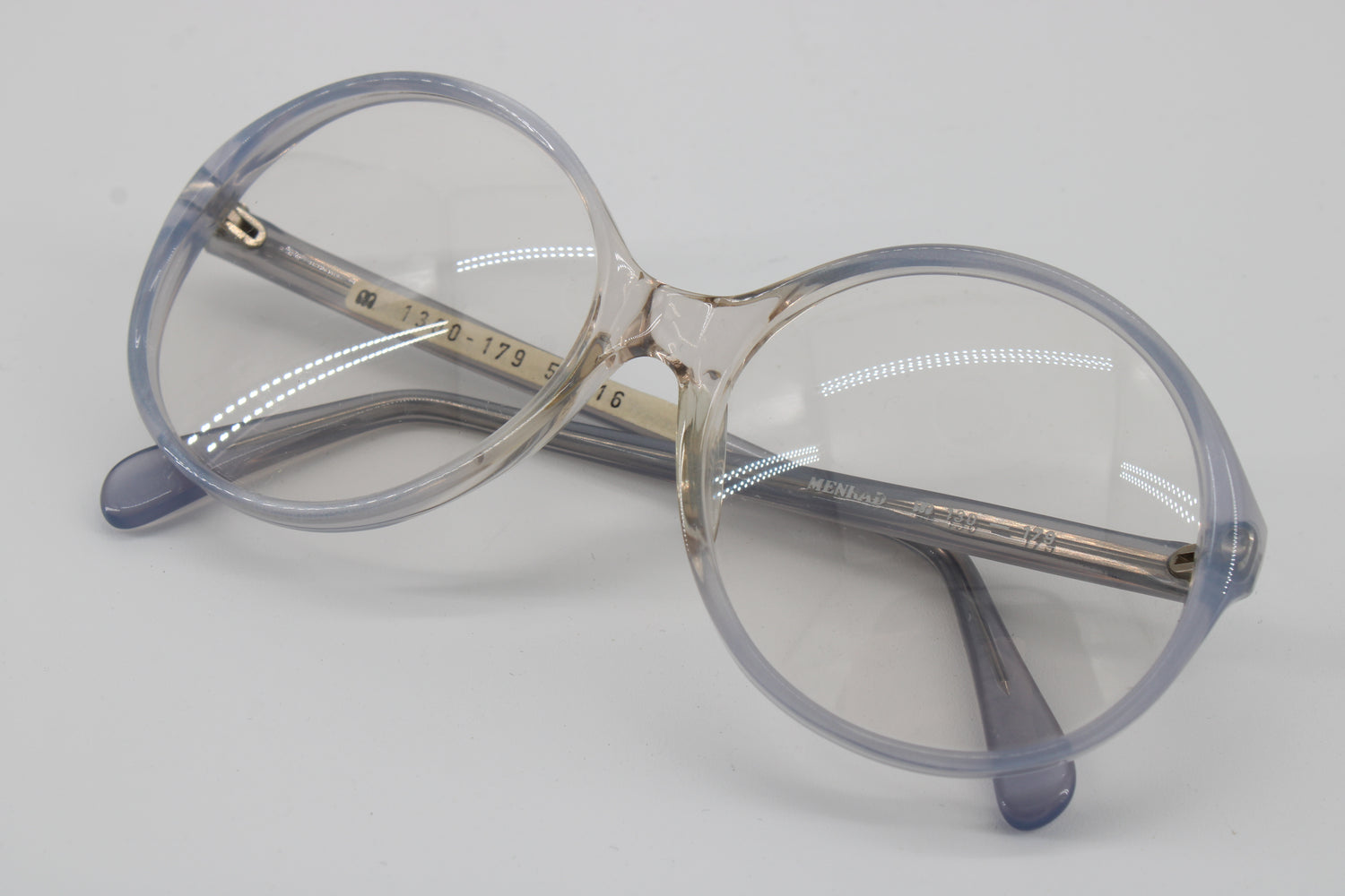 Menrad Glasses 130-179 Vintage Glasses · NOS · Blue  Transparent · 53-16-130 · Unworn