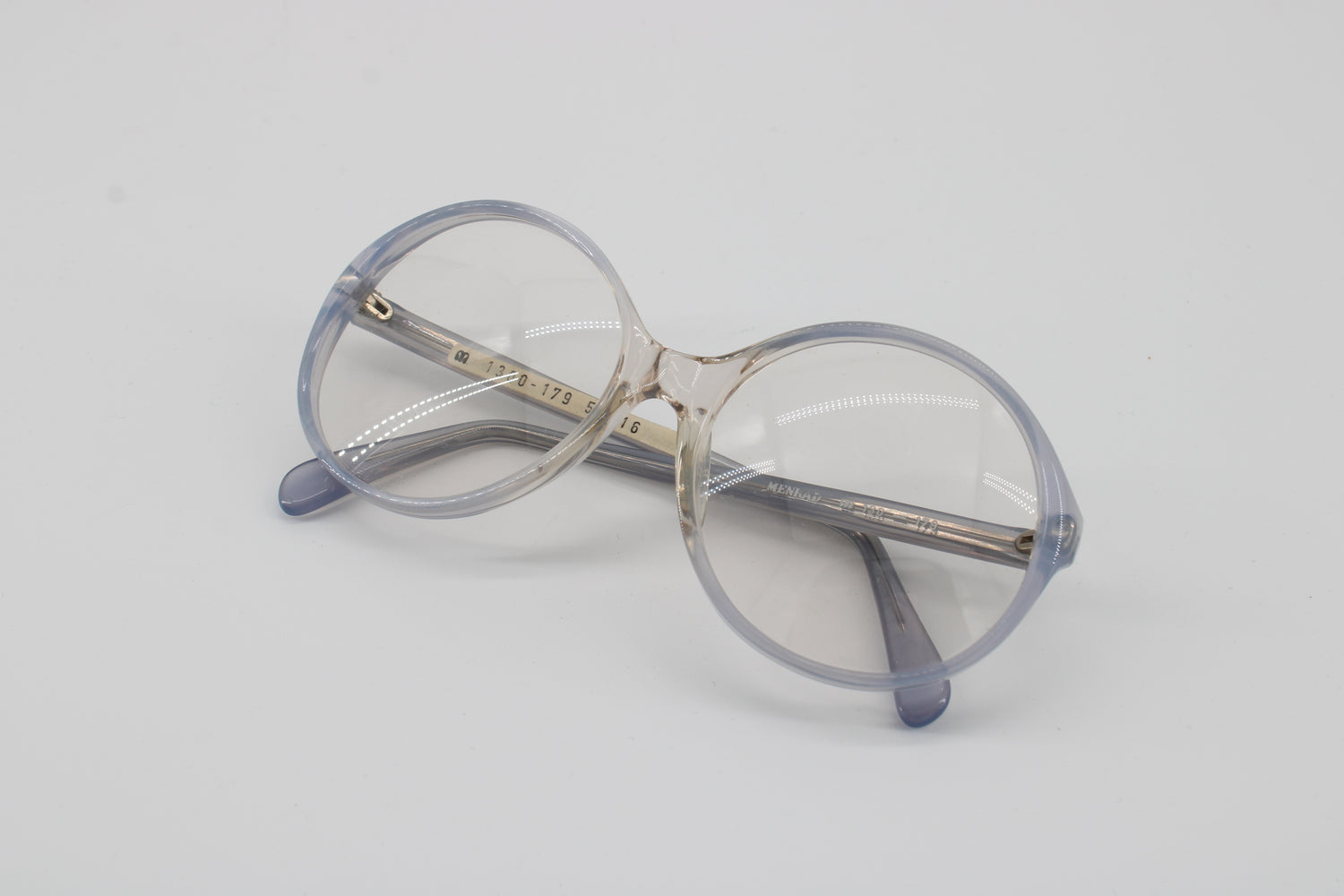 Menrad Glasses 130-179 Vintage Glasses · NOS · Blue  Transparent · 53-16-130 · Unworn