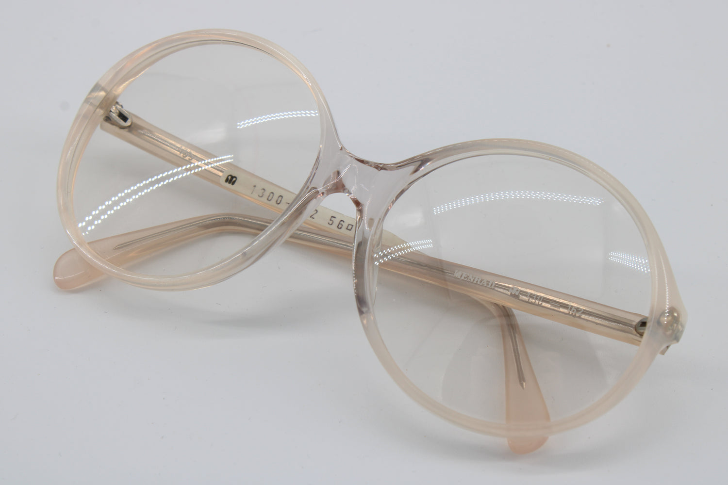 Menrad Glasses 130-162 Vintage Glasses · NOS · White  Transparent · 56-16-135 · Unworn