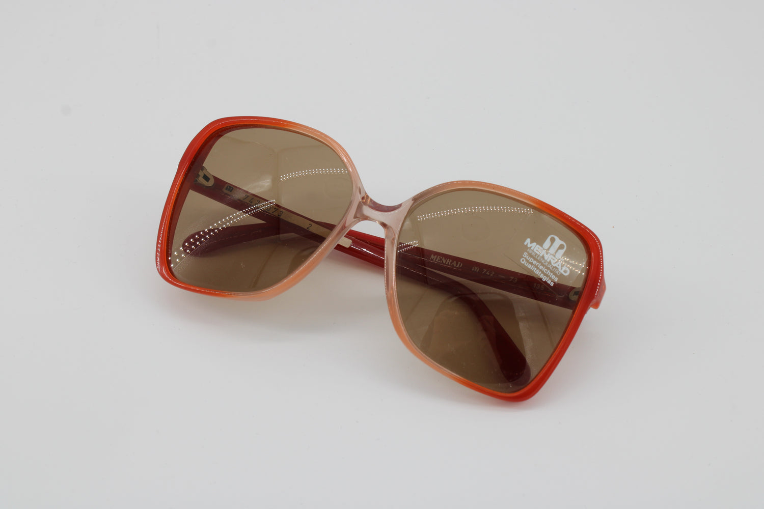 Menrad Glasses 742-073 Vintage Glasses · NOS · Red Transparent · 135 · Unworn