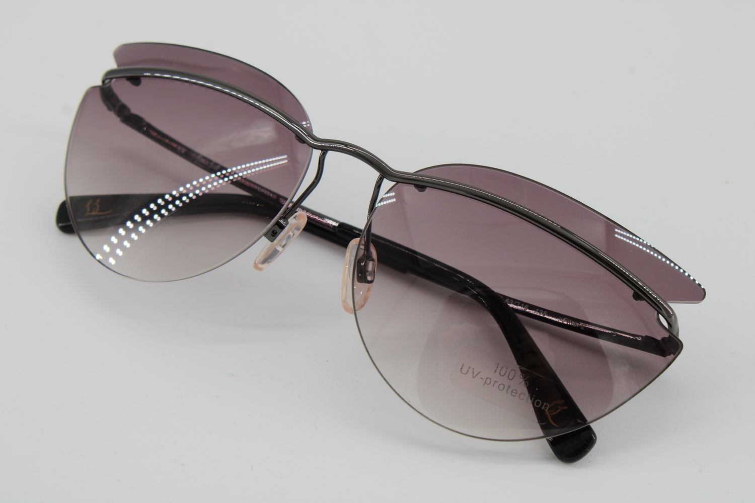 L'wren Scott Glasses 337300-420 Vintage Glasses · NOS · Grey Transparent · 63-16-135 · Unworn