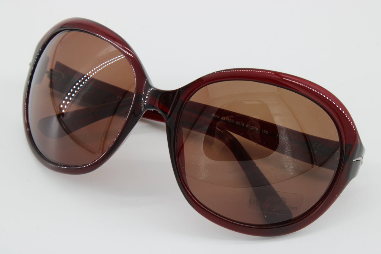 L'wren Scott Glasses 337109-6578 Vintage Glasses · NOS · Dark Red Transparent · 61-18-125 · Unworn