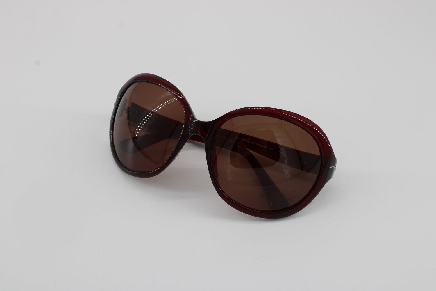 L'wren Scott Glasses 337109-6578 Vintage Glasses · NOS · Dark Red Transparent · 61-18-125 · Unworn