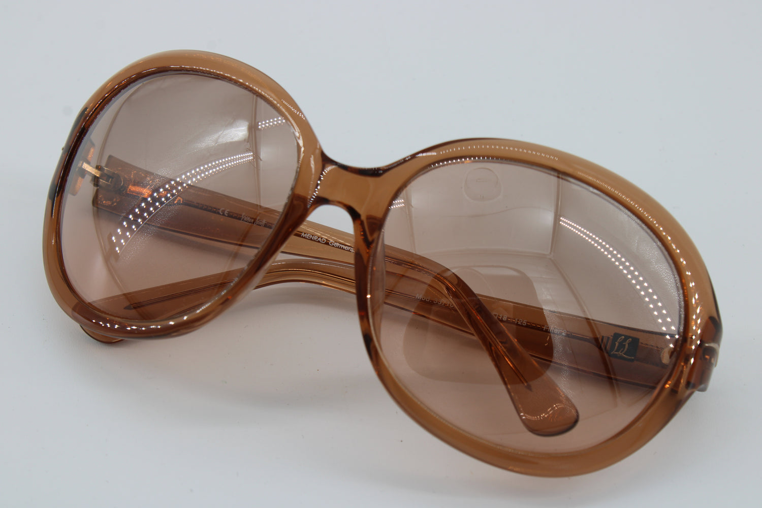 L'wren Scott Glasses 337109-6351 Vintage Glasses · NOS · Brown Transparent · 61-18-125 · Unworn