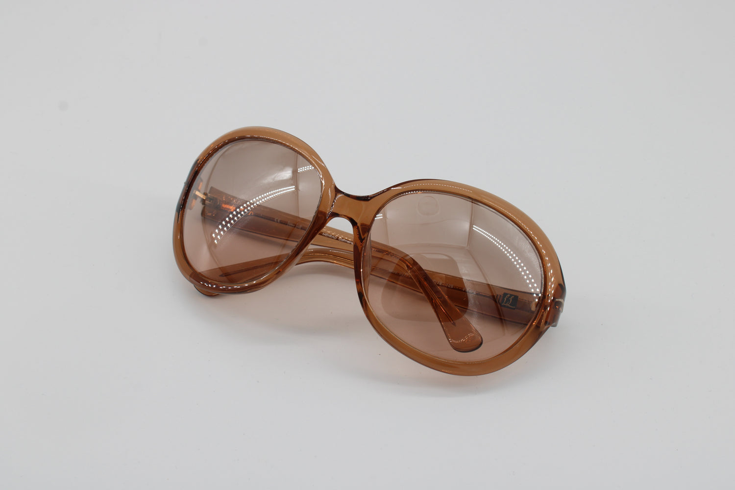 L'wren Scott Glasses 337109-6351 Vintage Glasses · NOS · Brown Transparent · 61-18-125 · Unworn