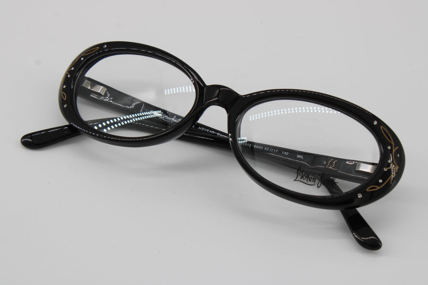 L'wren Scott Glasses 331012-8840 Vintage Glasses · NOS · Black · 52-17-140 · Unworn