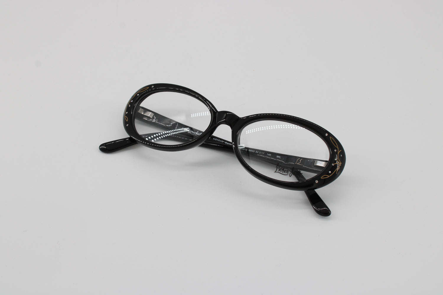 L'wren Scott Glasses 331012-8840 Vintage Glasses · NOS · Black · 52-17-140 · Unworn