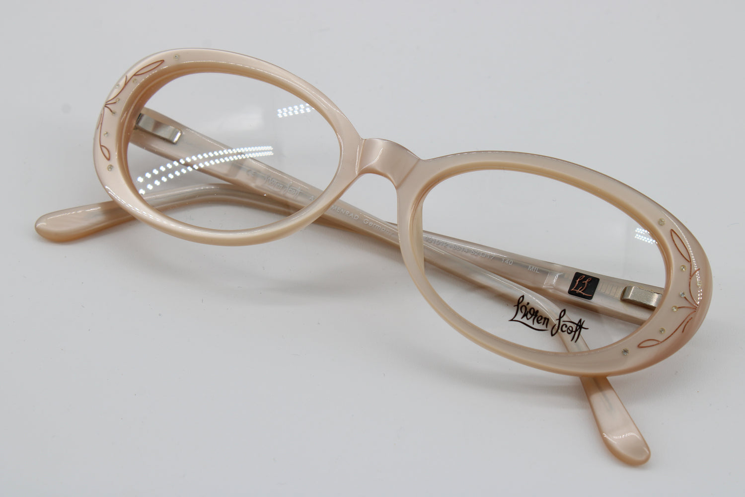 L'wren Scott Glasses 331012-6614 Vintage Glasses · NOS · Pearl Color · 52-17-140 · Unworn