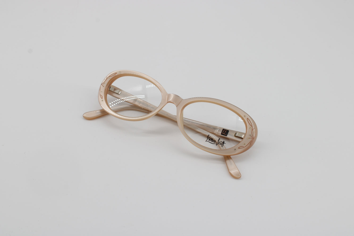L'wren Scott Glasses 331012-6614 Vintage Glasses · NOS · Pearl Color · 52-17-140 · Unworn