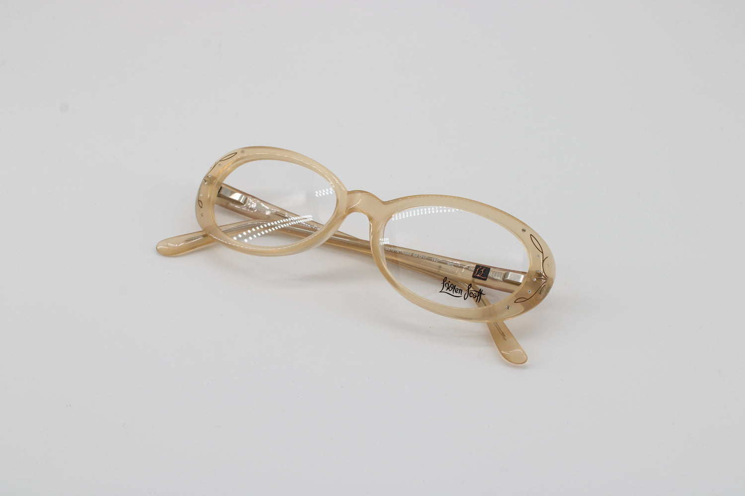 L'wren Scott Glasses 331012-6563 Vintage Glasses · NOS · Brown Transparent · 52-17-140 · Unworn