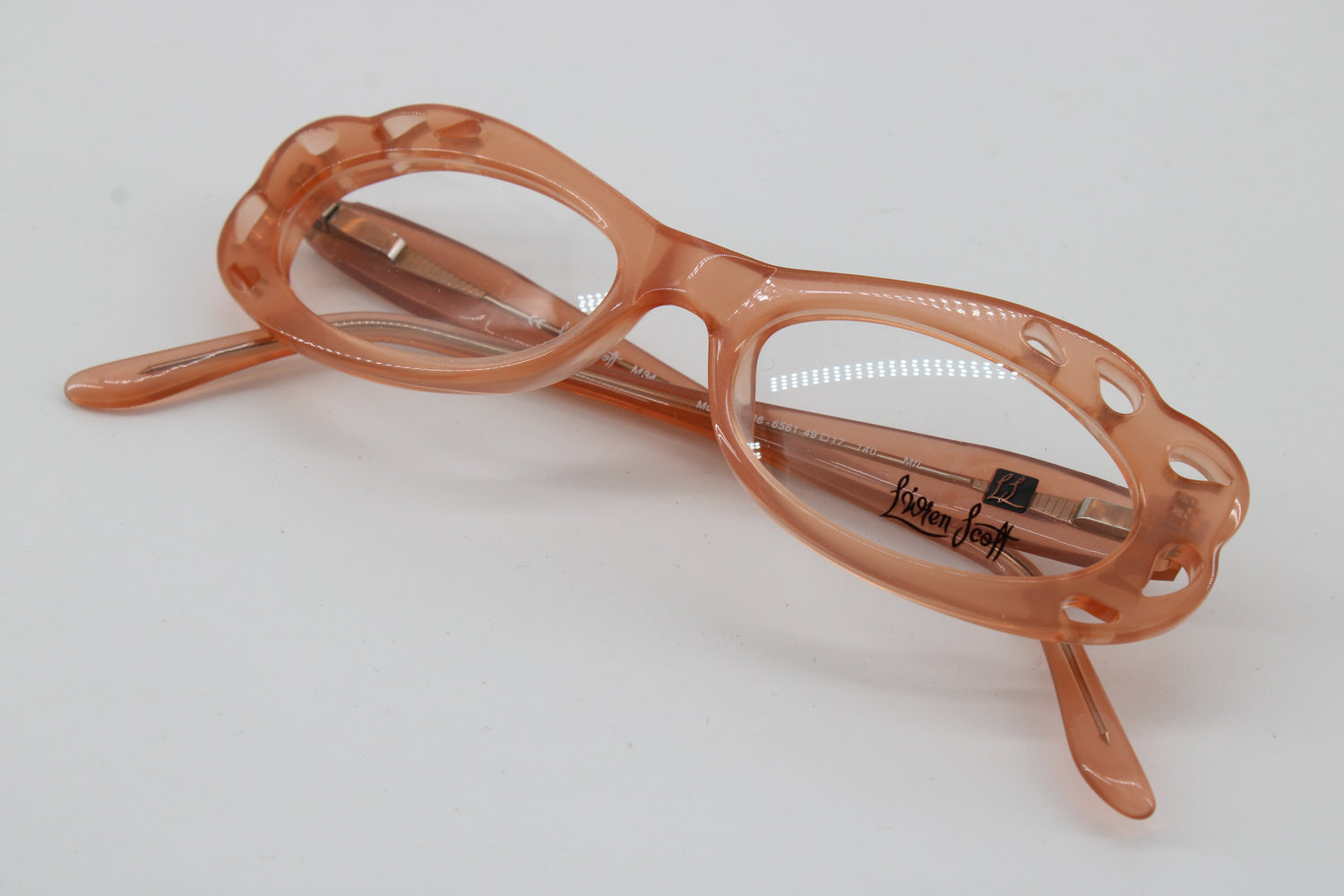 L'wren Scott Glasses 331006-6561 Vintage Glasses · NOS · Brown-Orange Transparent · 49-17-140 · Unworn