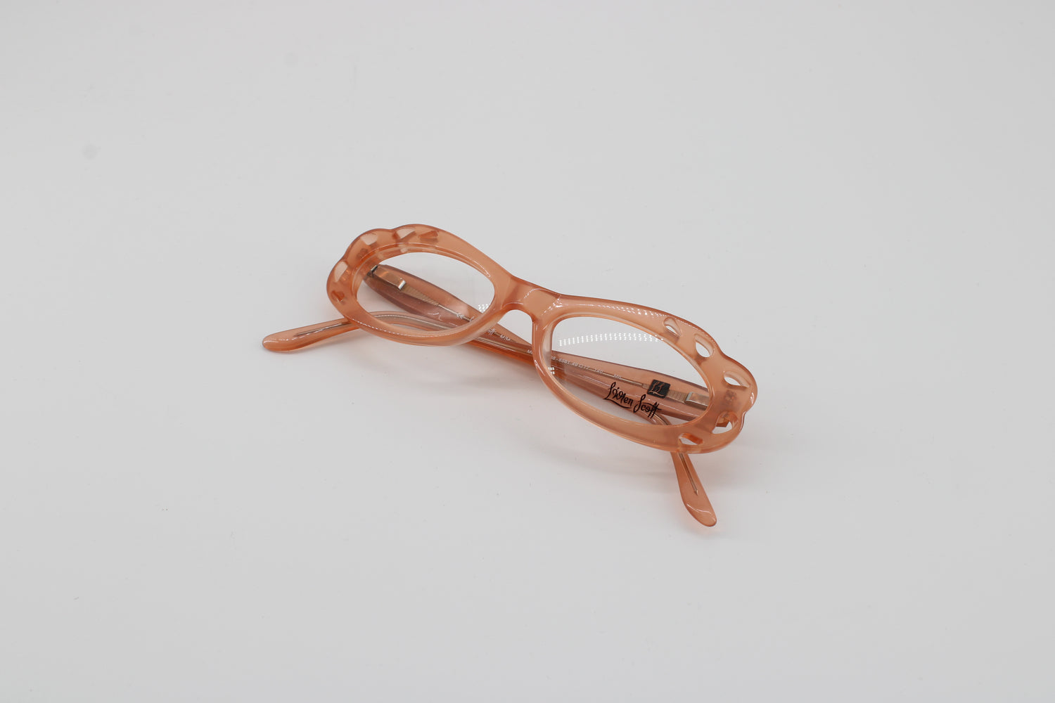 L'wren Scott Glasses 331006-6561 Vintage Glasses · NOS · Brown-Orange Transparent · 49-17-140 · Unworn