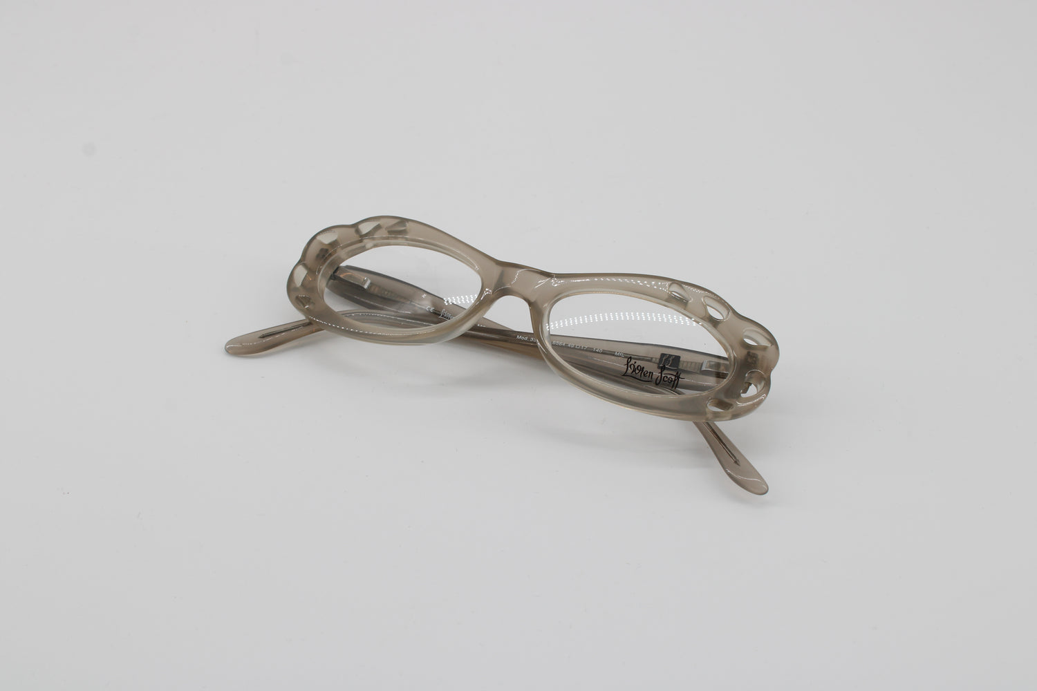 L'wren Scott Glasses 331006-6564 Vintage Glasses · NOS · Grey Transparent · 49-17-140 · Unworn