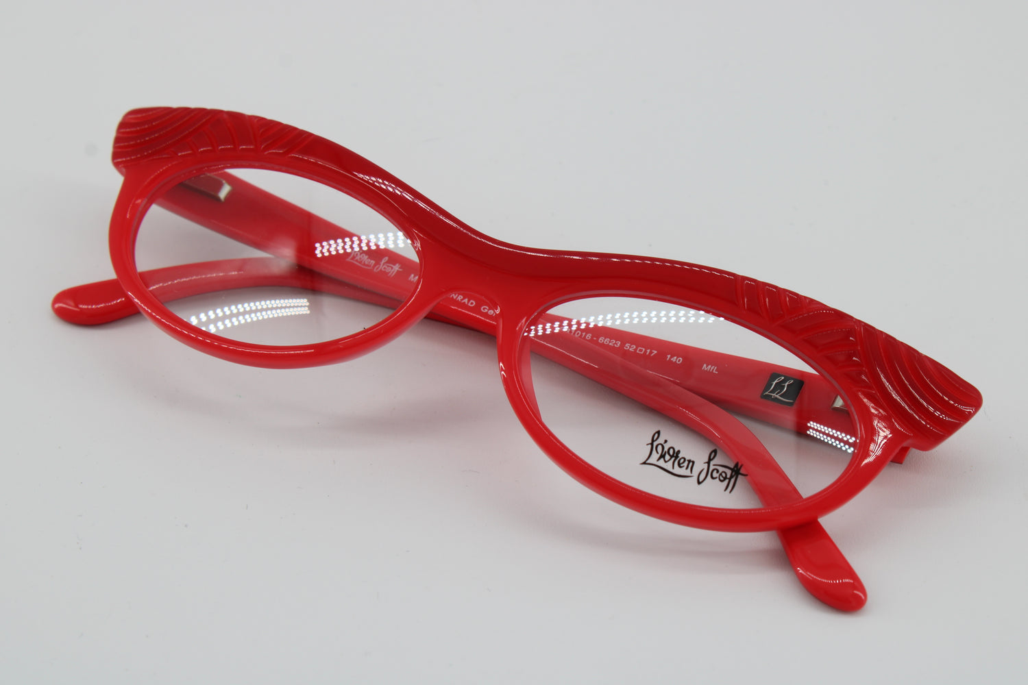 L'wren Scott Glasses 331016-6623 Vintage Glasses · NOS · Red · 52-17-140 · Unworn
