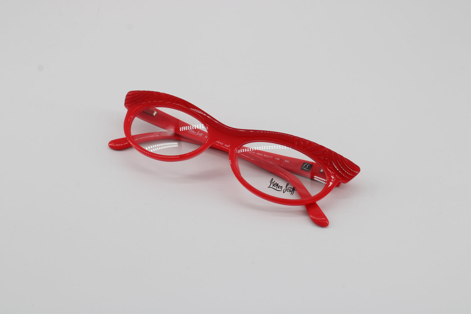 L'wren Scott Glasses 331016-6623 Vintage Glasses · NOS · Red · 52-17-140 · Unworn