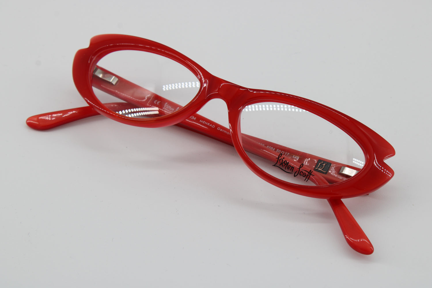L'wren Scott Glasses 331002-6584 Vintage Glasses · NOS · Red · 50-17-140 · Unworn