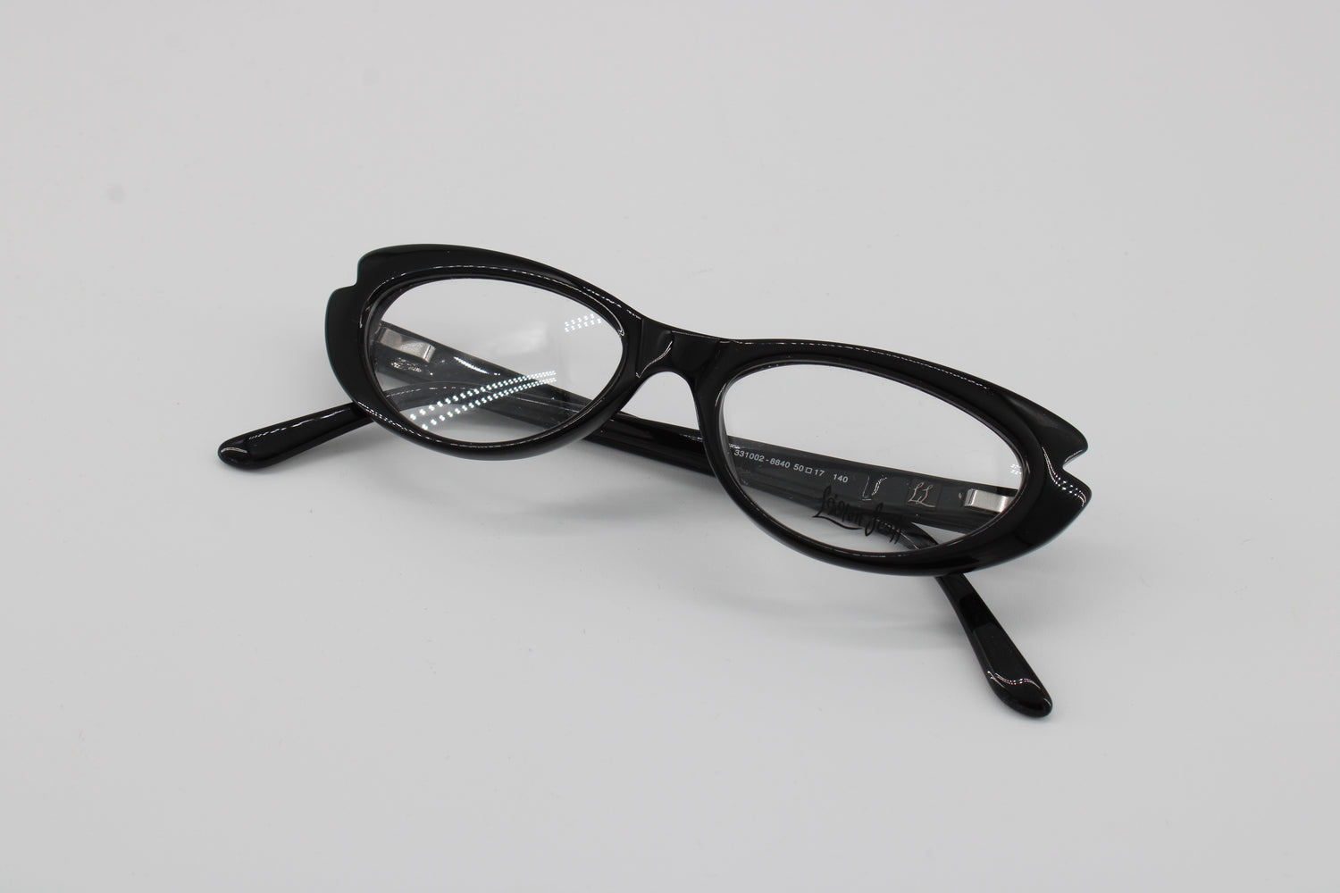 L'wren Scott Glasses 331002-8840 Vintage Glasses · NOS · Black · 50-17-140 · Unworn