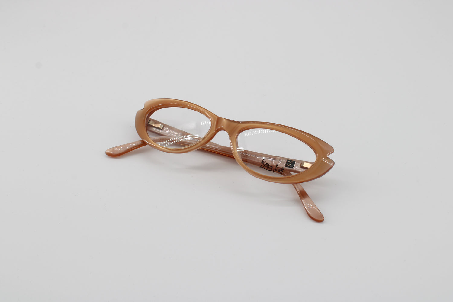 L'wren Scott Glasses 331002-6618 Vintage Glasses · NOS · Brown-Gold Transparent · 50-17-140 · Unworn