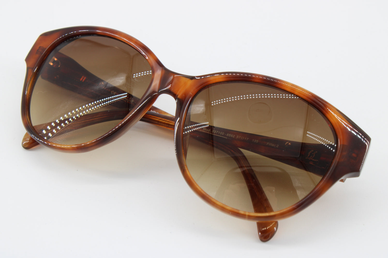 L'wren Glasses 337100-6562 Vintage Glasses · NOS · Brown-Black · 57-17-135 · Unworn