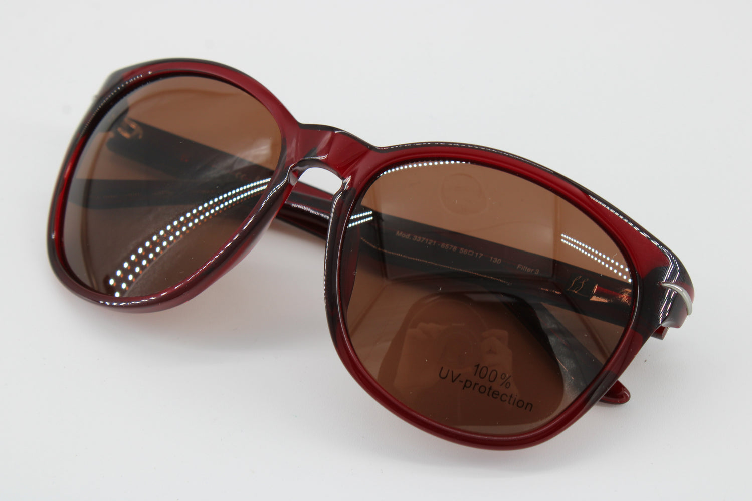 L'wren Glasses 337121-6578 Vintage Glasses · NOS · Cherry-Red · 56-17-130 · Unworn