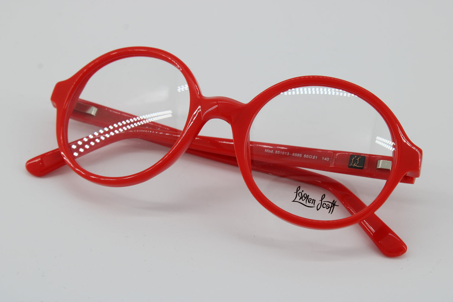 L'wren Glasses 331013-6585 Vintage Glasses · NOS · Red · 50-21-140 · Unworn