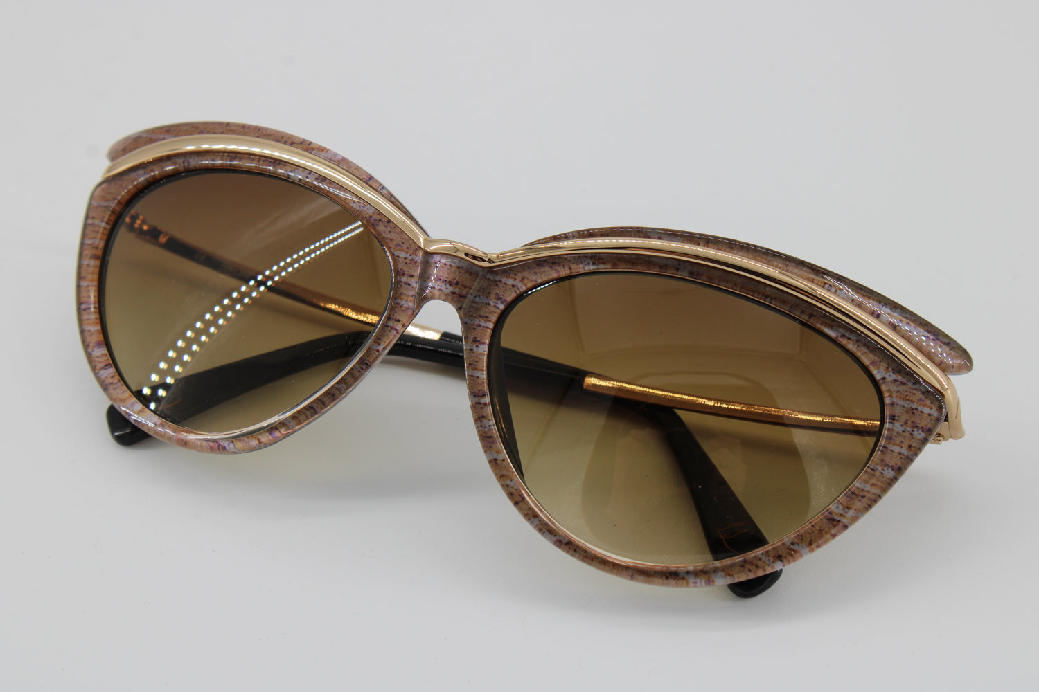 L'wren Glasses 337200-6579 Vintage Glasses · NOS · Brown-Transparent · 58-16-135 · Unworn