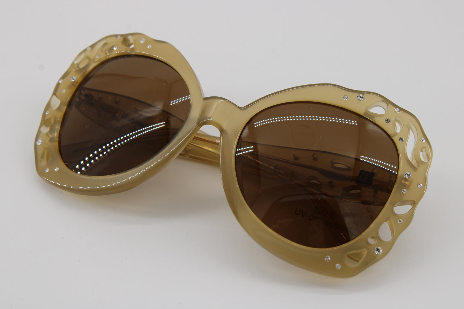 L'wren Glasses 337116-6565 Vintage Glasses · NOS · Gold-Transperent · 55-20-135 · Unworn