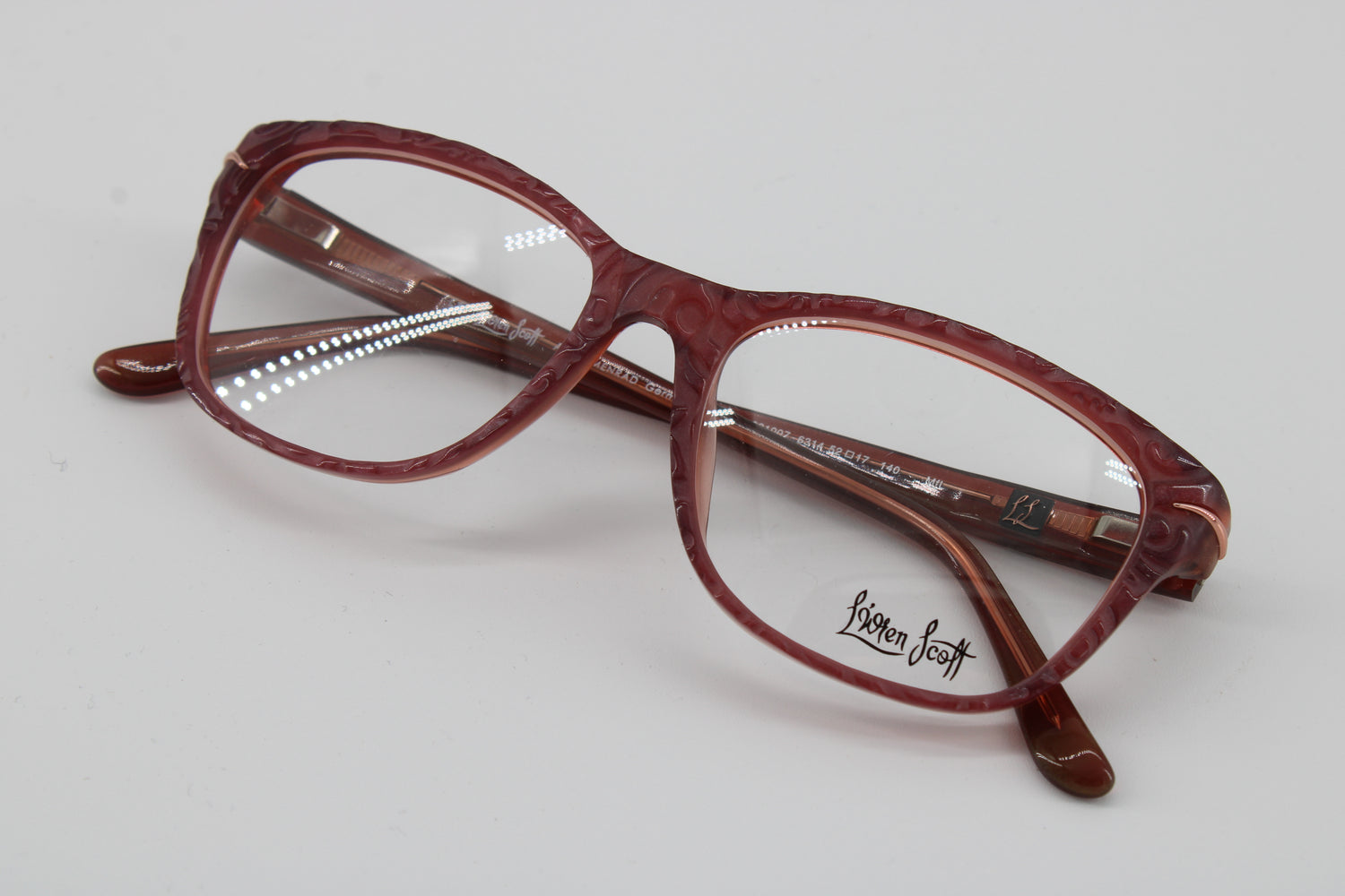 L'wren Glasses 331007-6314 Vintage Glasses · NOS · Red · 52-17-140 · Unworn