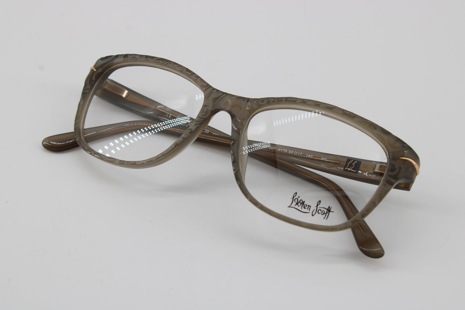 L'wren Glasses 331007-6176 Vintage Glasses · NOS · Grey · 52-17-140 · Unworn
