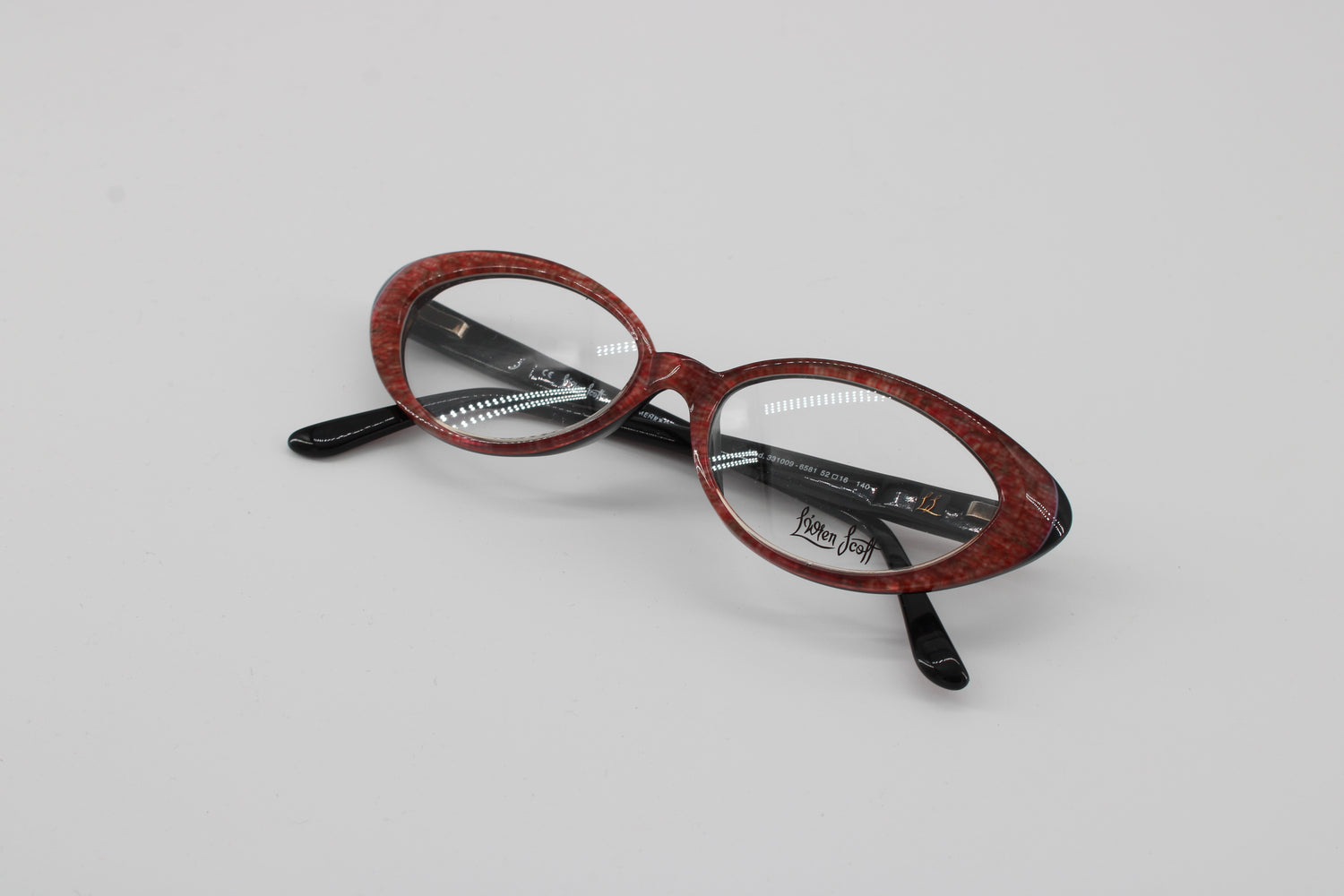 L'wren Glasses 331009-6581 Vintage Glasses · NOS · Black-Red· 52-16-140 · Unworn