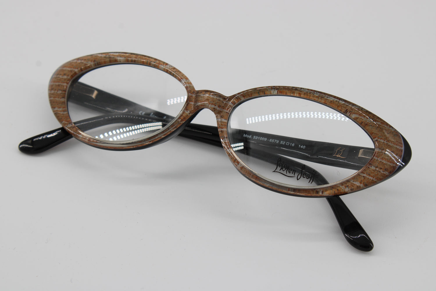 L'wren Glasses 331009-6579 Vintage Glasses · NOS · Black-Brown · 52-16-140 · Unworn