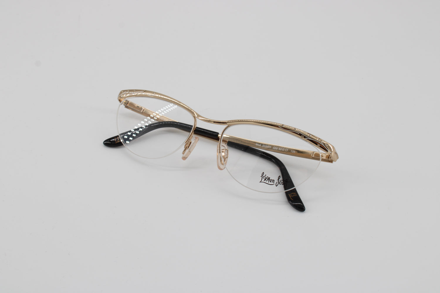 L'wren Glasses 333005-600 Vintage Glasses · NOS · Gold · 52-17-135 · Unworn