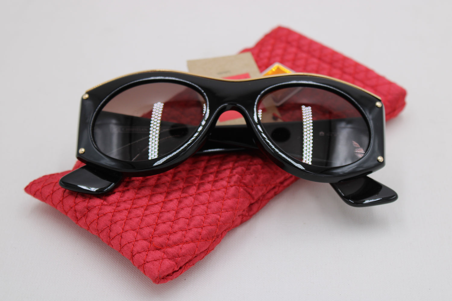 Christian Lacroix 7316 91 · NOS Sunglasses · Red Leopard Gold · 53-21 · Made in Austria · Unworn Vintage