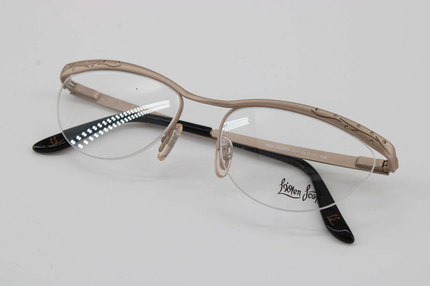 L'wren Glasses 333005-810 Vintage Glasses · NOS · Gold · 52-17-135 · Unworn