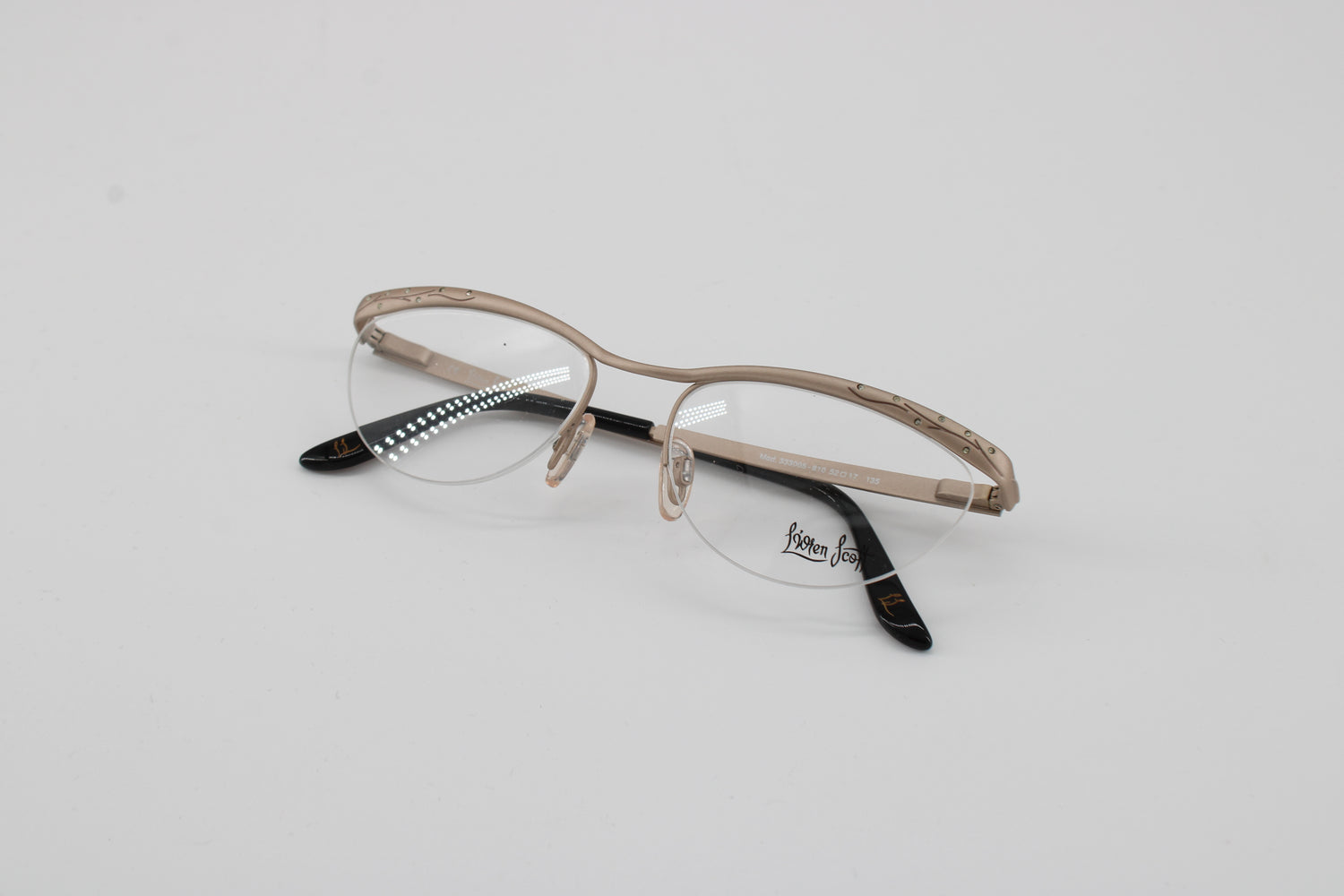 L'wren Glasses 333005-810 Vintage Glasses · NOS · Gold · 52-17-135 · Unworn