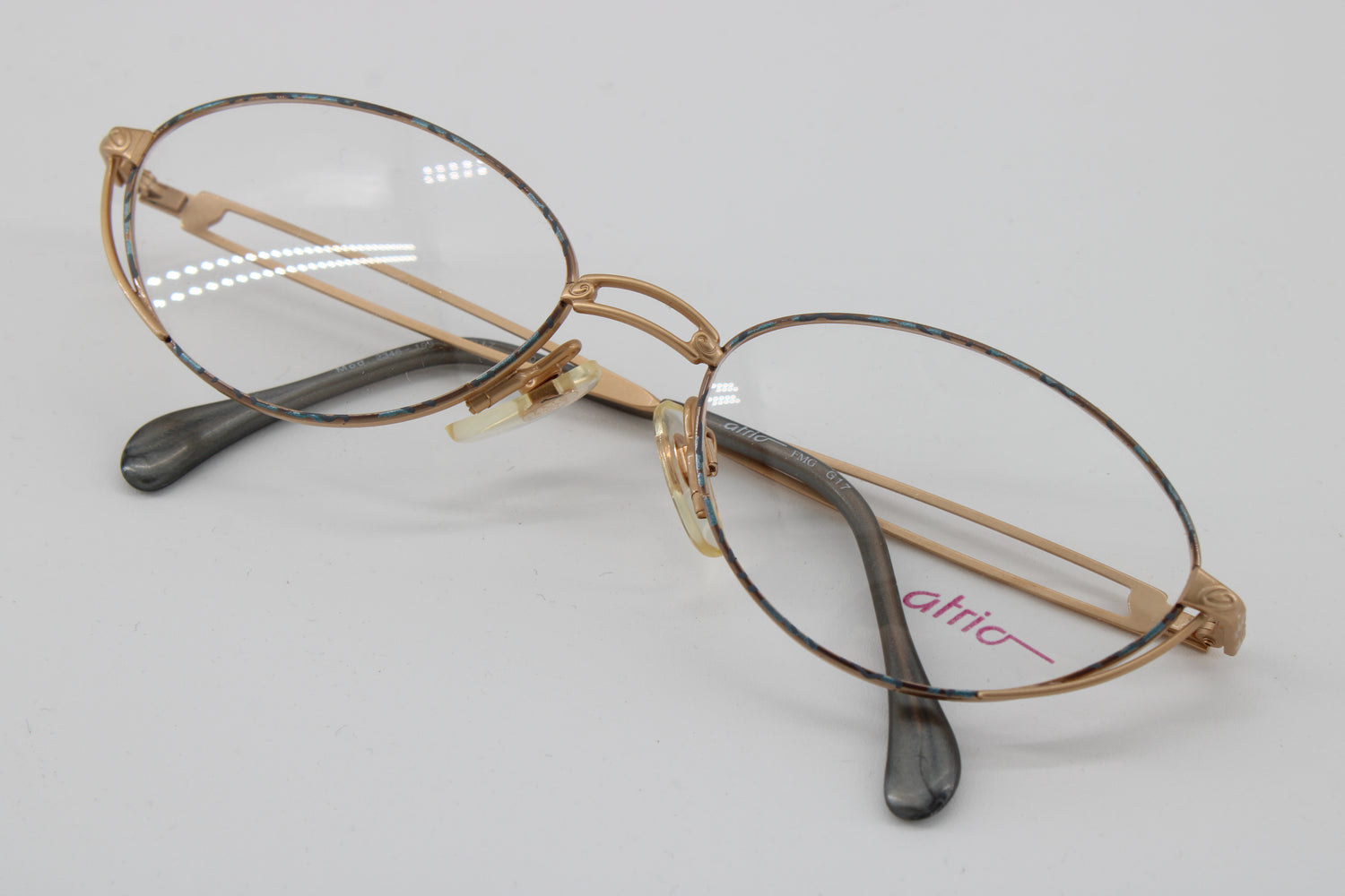 Atrio Glasses 2346-199 Vintage Glasses · NOS · Gold-Grey · 53-17-130 · Unworn