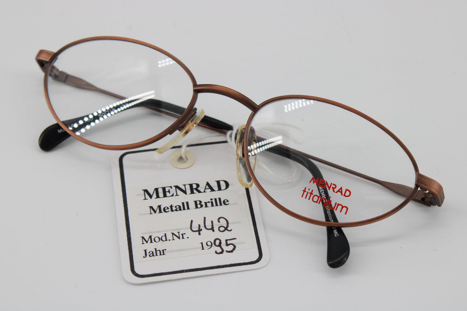 Menrad Glasses 1442-750 Vintage Glasses · NOS · Brown-Black · 50-18-130 · Unworn