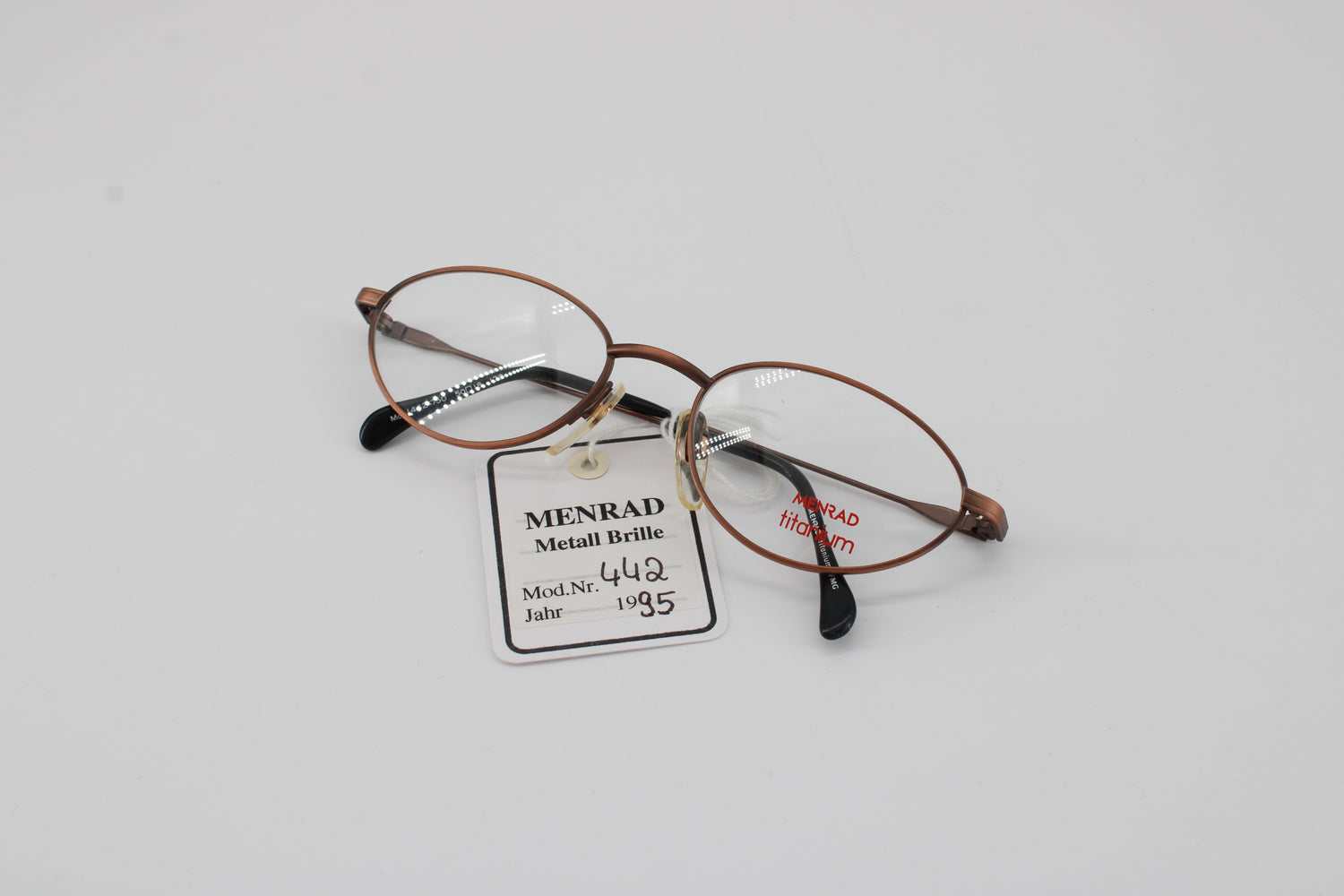 Menrad Glasses 1442-750 Vintage Glasses · NOS · Brown-Black · 50-18-130 · Unworn