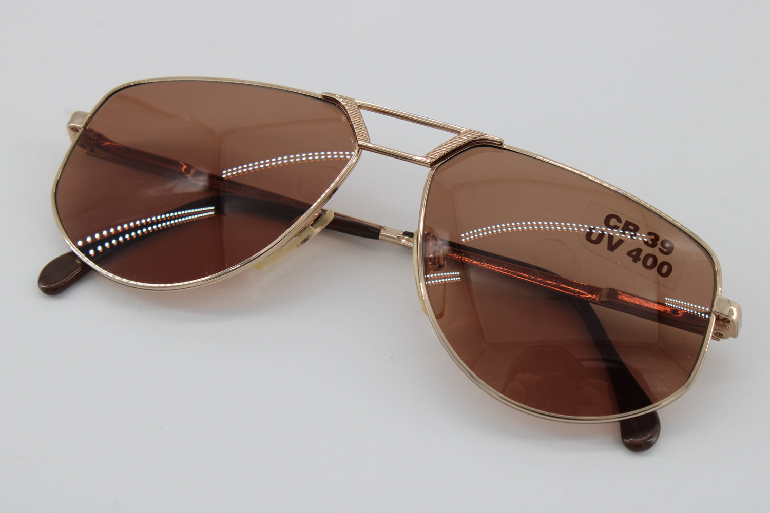 Menrad Glasses 343-700 Vintage Glasses · NOS · Gold-Brown · 59-15-145 · Unworn