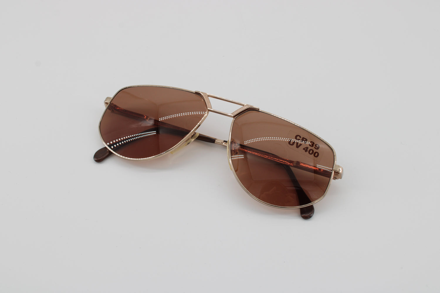 Menrad Glasses 343-700 Vintage Glasses · NOS · Gold-Brown · 59-15-145 · Unworn