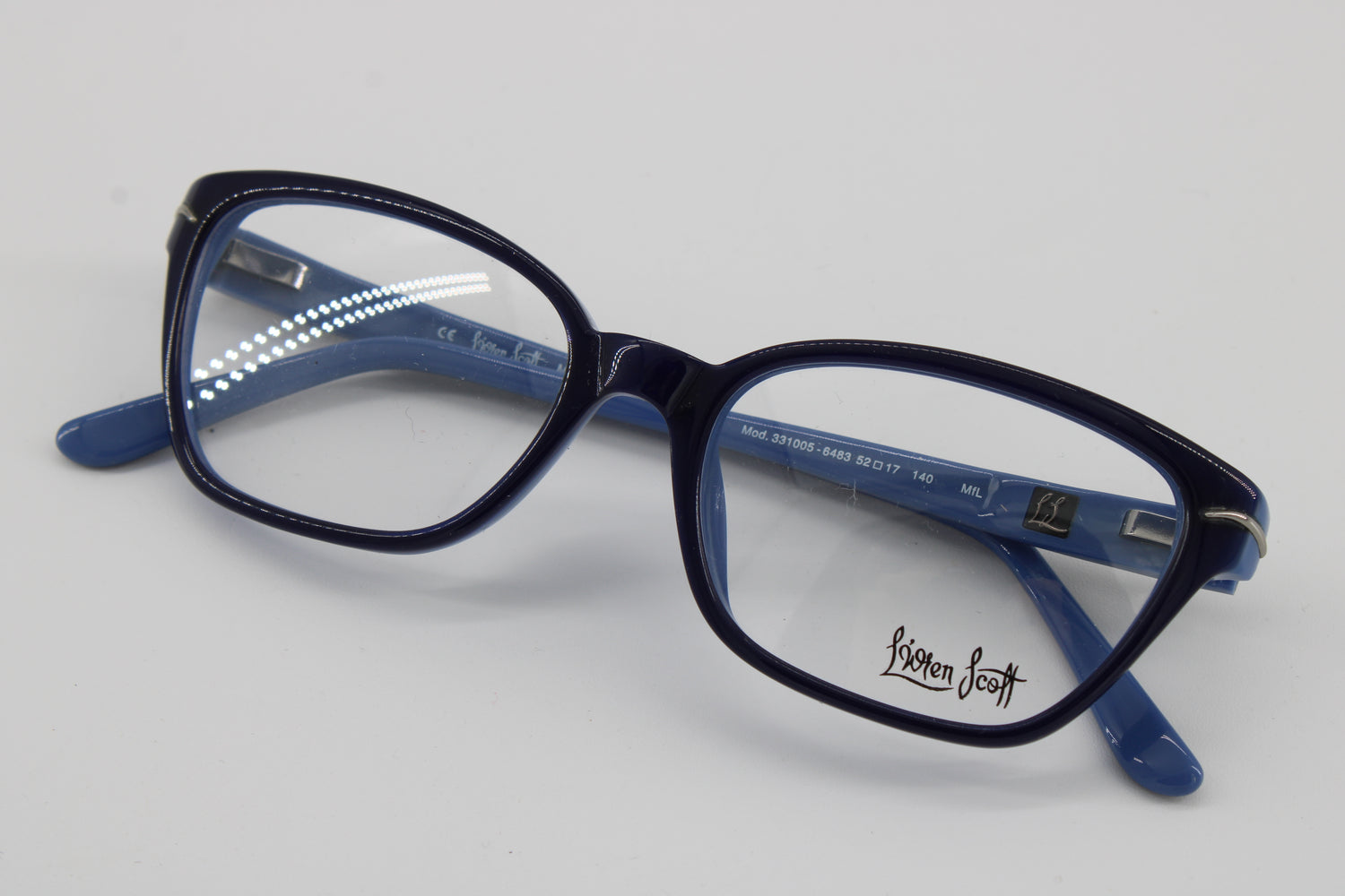 L'wren Scott Glasses 331005-6483 Vintage Glasses · NOS · Dark-Blue · 52-17-140 · Unworn
