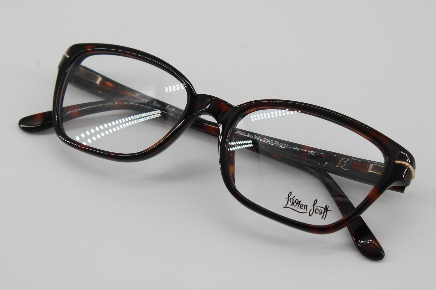 L'wren Scott Glasses 331005-8940 Vintage Glasses · NOS · Brown-Black · 52-17-140 · Unworn