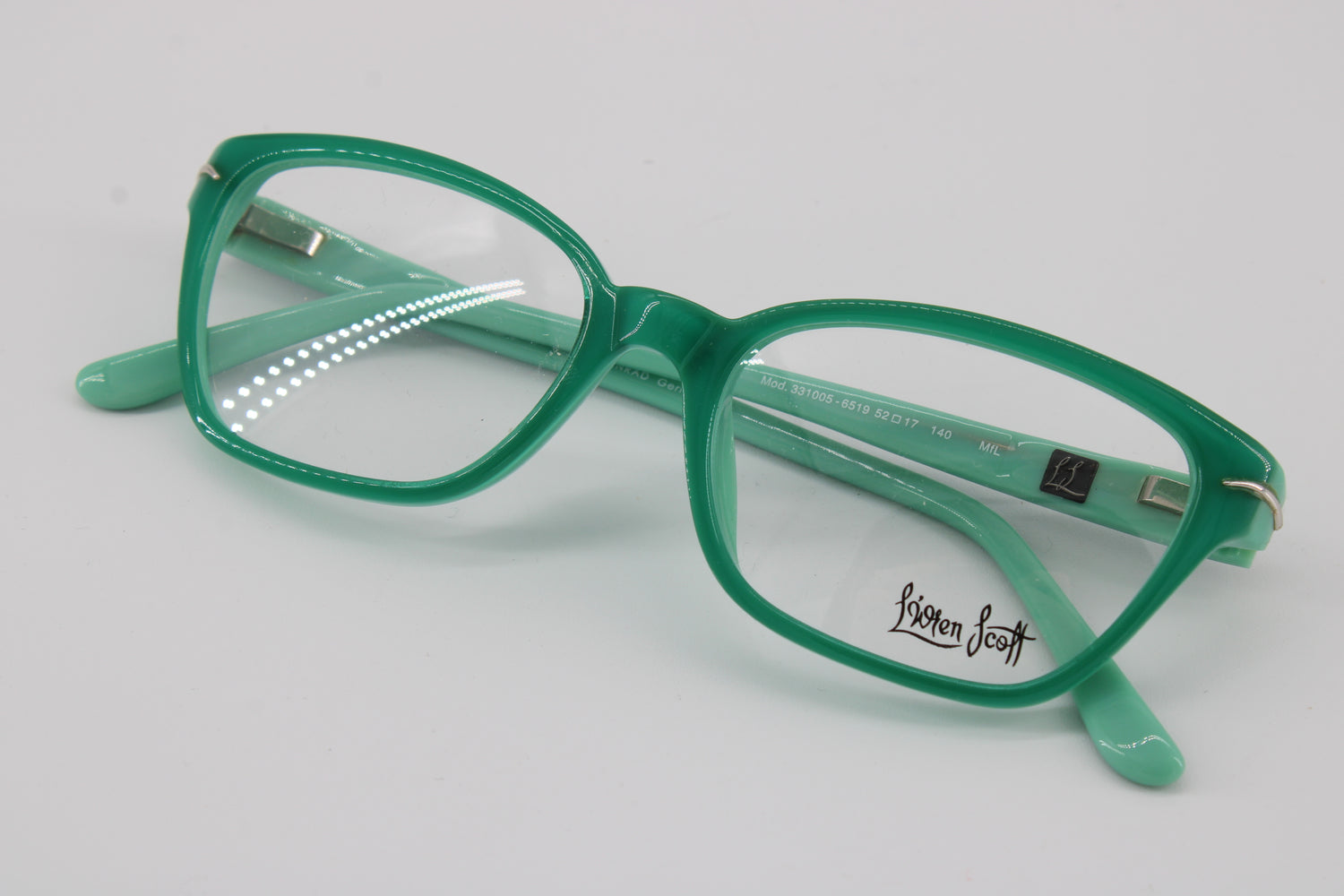 L'wren Scott Glasses 331005-6519 Vintage Glasses · NOS · Green · 52-17-140 · Unworn